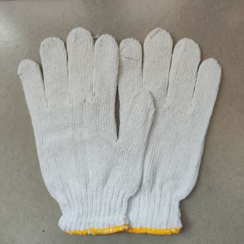 700g White Cotton Gloves Labour Protection Appliance Anti Slip