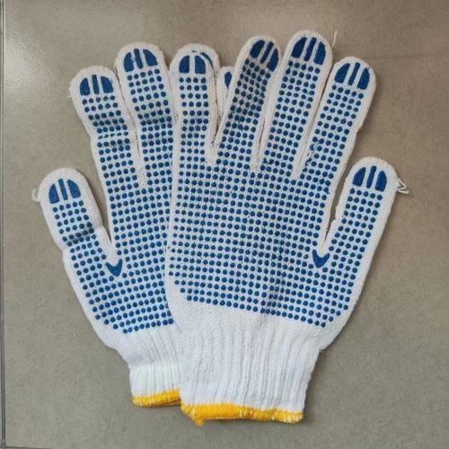 800g Cotton Knitted Hand Gloves Labour Protection Appliance Anti Static Gloves
